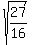 sqrt%2827%2F16%29