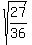 sqrt%2827%2F36%29