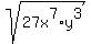 sqrt%2827x%5E7%2Ay%5E3%29