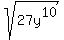 sqrt%2827y%5E10%29
