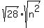 sqrt%2828%29sqrt%28n%5E2%29
