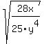 sqrt%2828x%2F25y%5E4%29