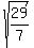 sqrt%2829%2F7%29
