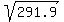 sqrt%28291.9%29