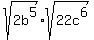 sqrt%282b%5E5%29%2Asqrt%2822c%5E6%29