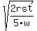 sqrt%282rst%2F5w%29