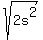 sqrt%282s%5E2%29