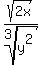 sqrt%282x%29%2Froot%283%2C+y%5E2%29