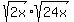 sqrt%282x%29+%2A+sqrt%2824x%29