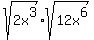 sqrt%282x%5E3%29sqrt%2812x%5E6%29