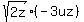 sqrt%282z%29%2A%28-3uz%29