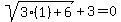 sqrt%283%281%29%2B6%29%2B3=0