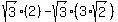 sqrt%283%29%282%29-sqrt%283%29%283%2Asqrt%282%29%29