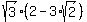 sqrt%283%29%282-3%2Asqrt%282%29%29