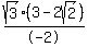 sqrt%283%29%283-2sqrt%282%29%29%2F-2