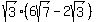 sqrt%283%29%286sqrt%287%29-2sqrt%283%29%29
