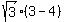 sqrt%283%29%2A%283-4%29