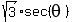 sqrt%283%29%2Asec%28theta%29