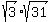 sqrt%283%29%2Asqrt%2831%29
