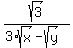 sqrt%283%29%2F%283%2Asqrt%28x%29-sqrt%28y%29%29
