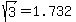 sqrt%283%29=1.732
