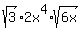 sqrt%283%29+%2A+2x%5E4%2Asqrt%286x%29