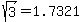 sqrt%283%29+=+1.7321