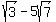 sqrt%283%29+-+5sqrt%287%29