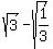 sqrt%283%29+-+sqrt%281%2F3%29
