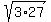 sqrt%283%2A27%29