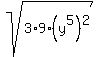 sqrt%283%2A9%28y%5E5%29%5E2%29