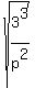sqrt%283%5E3%2Fp%5E2%29