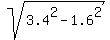 sqrt%283.4%5E2+-+1.6%5E2%29