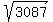 sqrt%283087%29