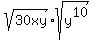 sqrt%2830xy%29%2Asqrt%28y%5E10%29