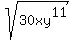 sqrt%2830xy%5E11%29