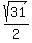 sqrt%2831%29%2F2