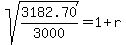 sqrt%283182.70%2F3000%29+=+1%2Br