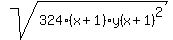 sqrt%28324%28x%2B1%29%2Ay%28x%2B1%29%5E2%29