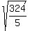 sqrt%28324%2F5%29