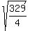 sqrt%28329%2F4%29