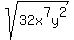 sqrt%2832x%5E7y%5E2%29
