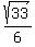 sqrt%2833%29%2F6