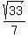 sqrt%2833%29%2F7