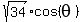 sqrt%2834%29cos%28theta%29