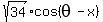 sqrt%2834%29cos%28theta-x%29
