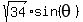 sqrt%2834%29sin%28theta%29