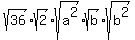 sqrt%2836%29%2Asqrt%282%29%2Asqrt%28a%5E2%29%2Asqrt%28b%29%2Asqrt%28b%5E2%29
