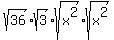 sqrt%2836%29%2Asqrt%283%29%2Asqrt%28x%5E2%29%2Asqrt%28x%5E2%29