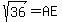 sqrt%2836%29=AE
